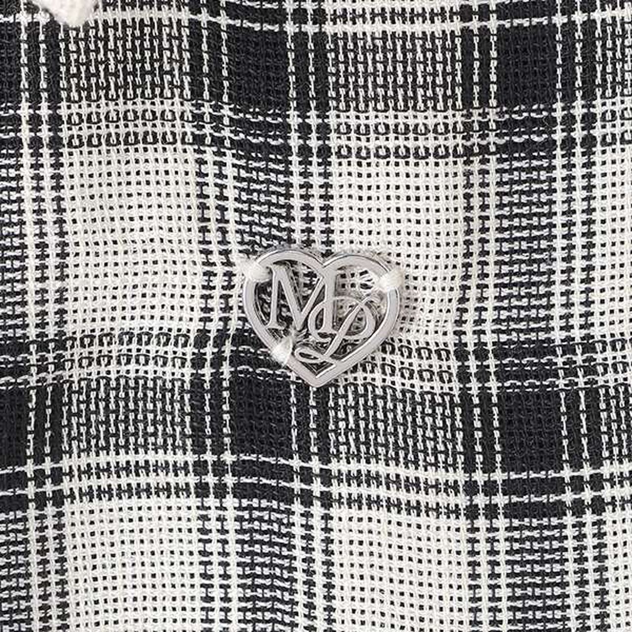 Assorted Material Ruffled Ribbon Shirt & Camisole Set,Black, large image number 8