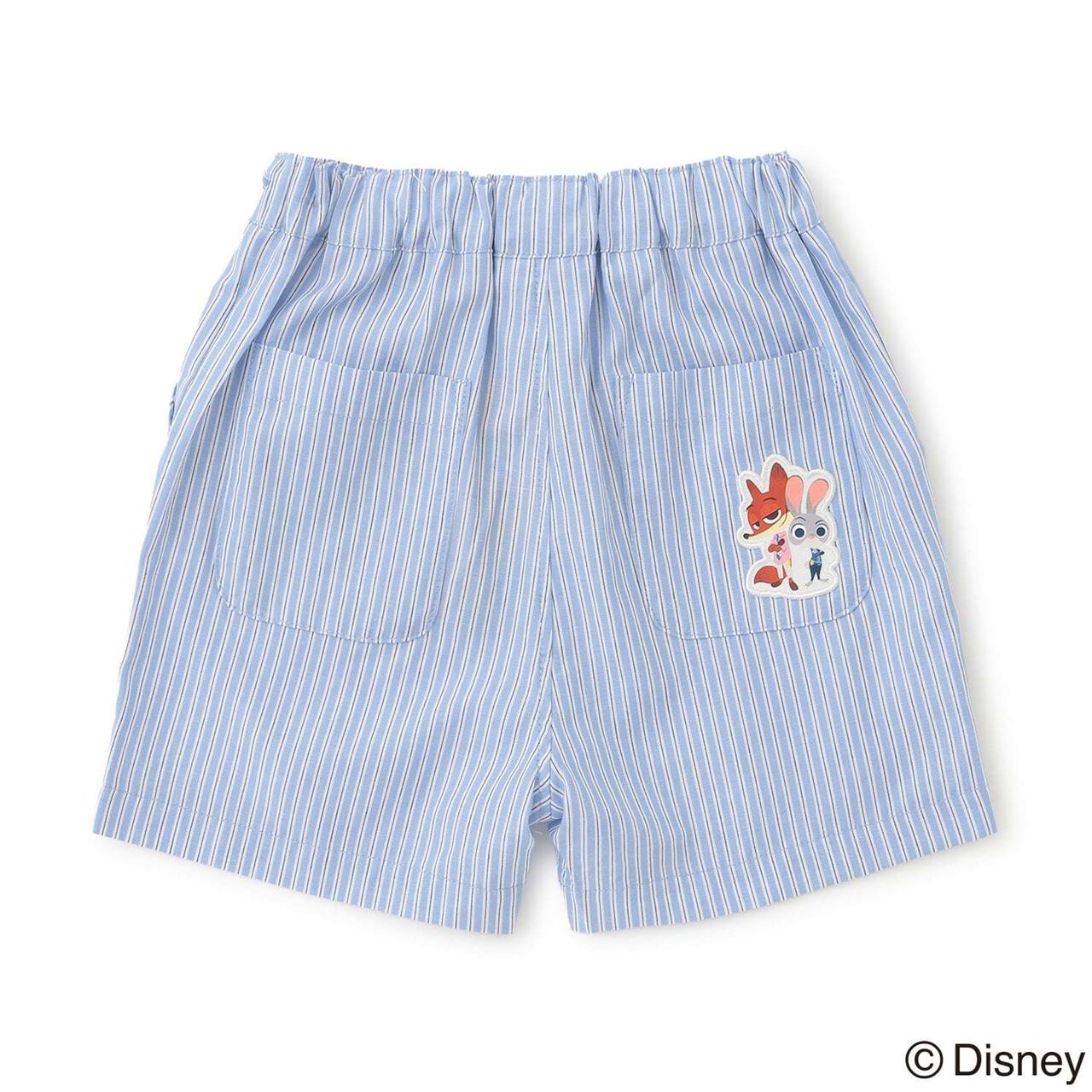 [Zootopia] Embroidered Half Pants,Sax blue, large image number 7