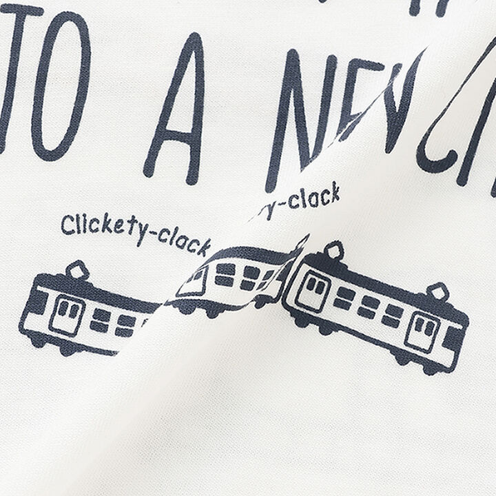 [Restock] Train Map Print Long-Sleeve T-Shirt,Off white, medium image number 8