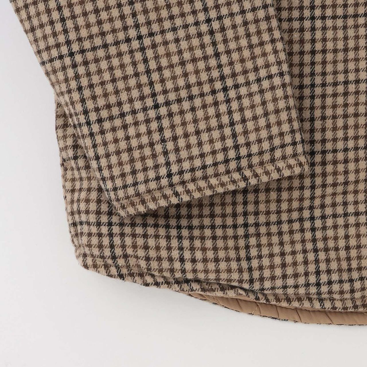 [Reversible] Check Quilted Jacket,Brown, large image number 13