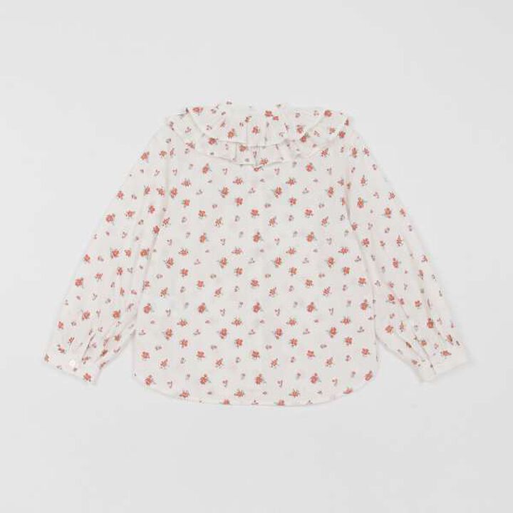 [Link] Frill Collar Blouse (Junior),Red, medium image number 1