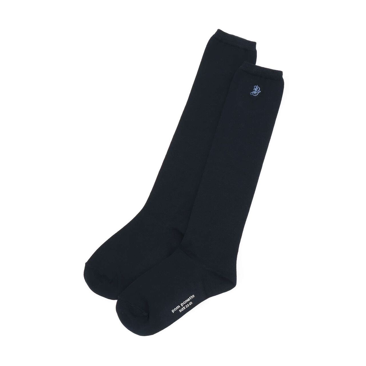 Graduation Attire One-Point Embroidery Knee-High Socks,Emerald green, large image number 4