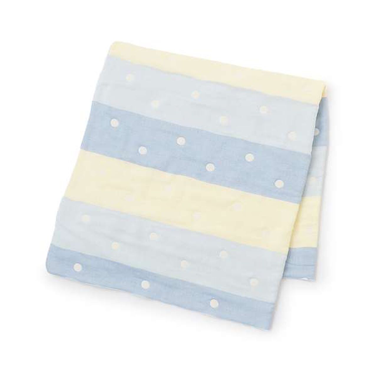 4-Layer Gauze Blanket,Blue, large image number 0