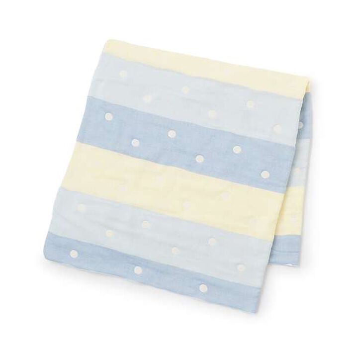 4-Layer Gauze Blanket,Blue, medium image number 0
