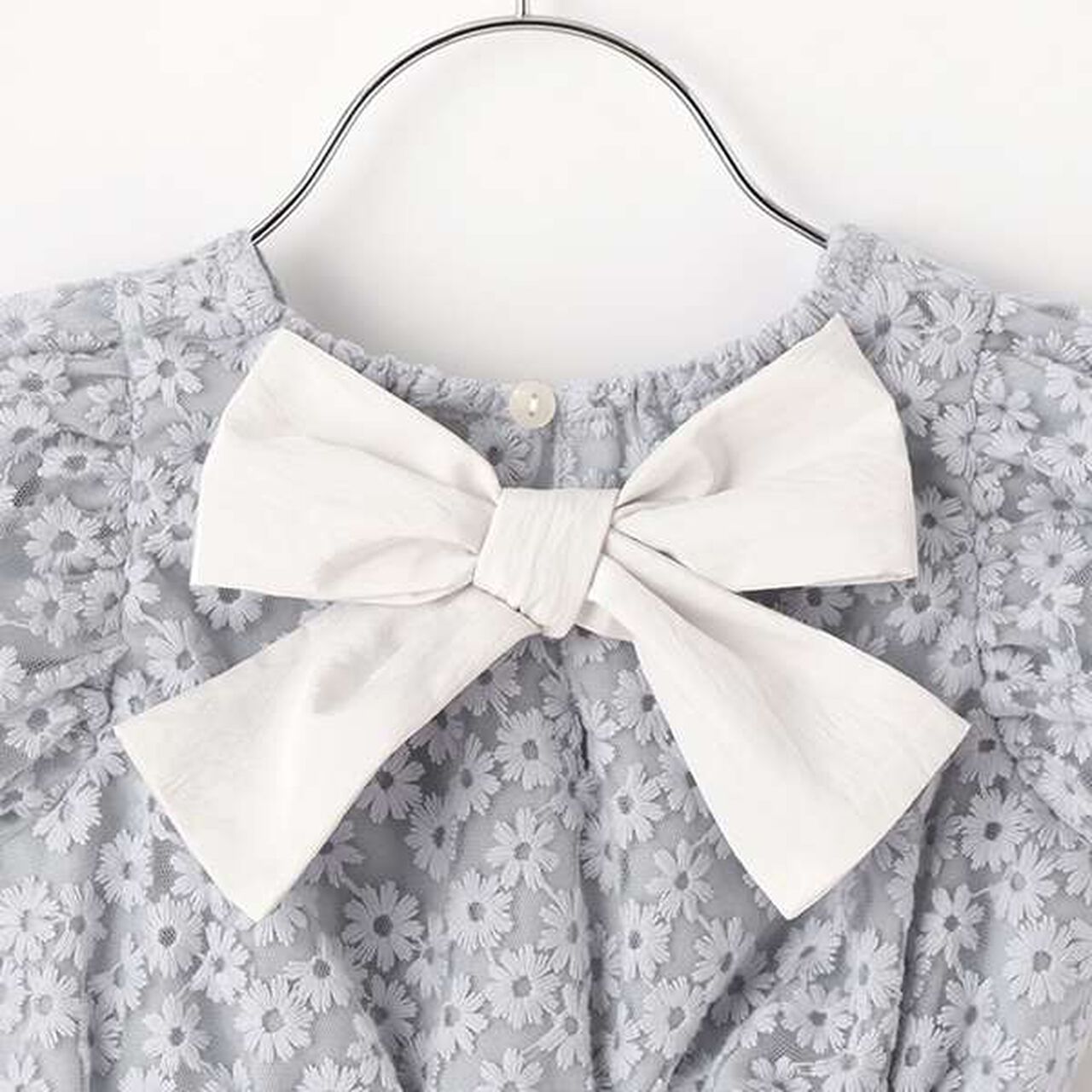 [Link] [Tulle Lace One-Piece Dress (Kids Size)],Pearl white, large image number 11