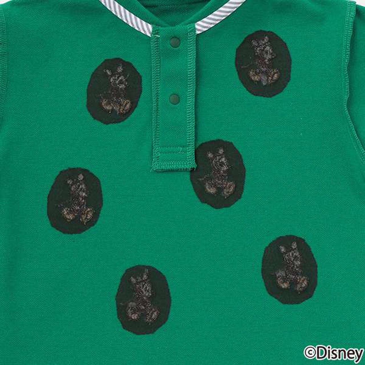 [Disney] Mickey/Embroidered Short-Sleeve Polo,Green, large image number 18