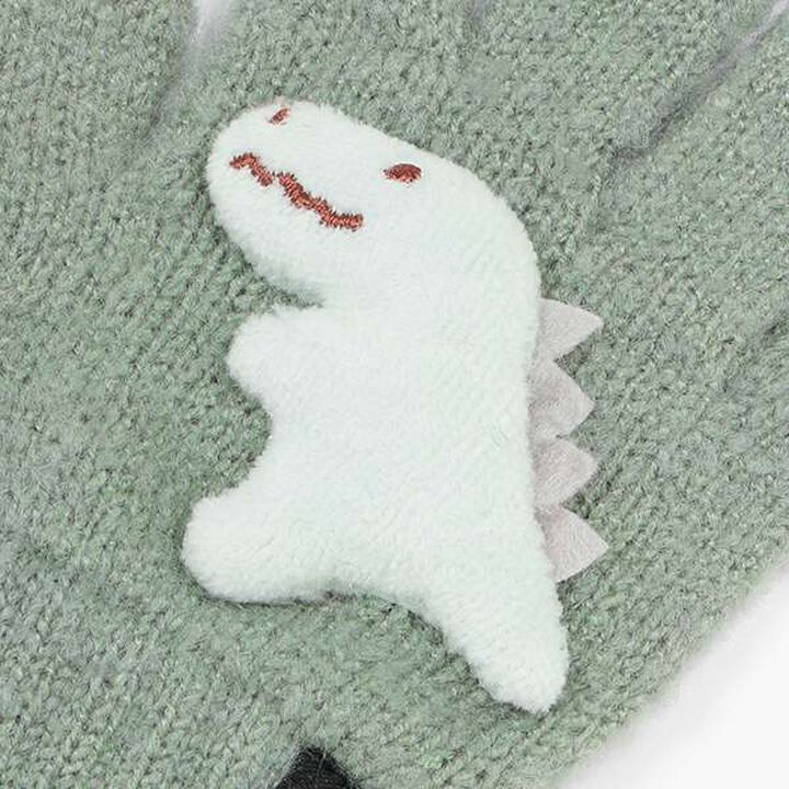 Motif Gloves,Charcoal gray, medium image number 2