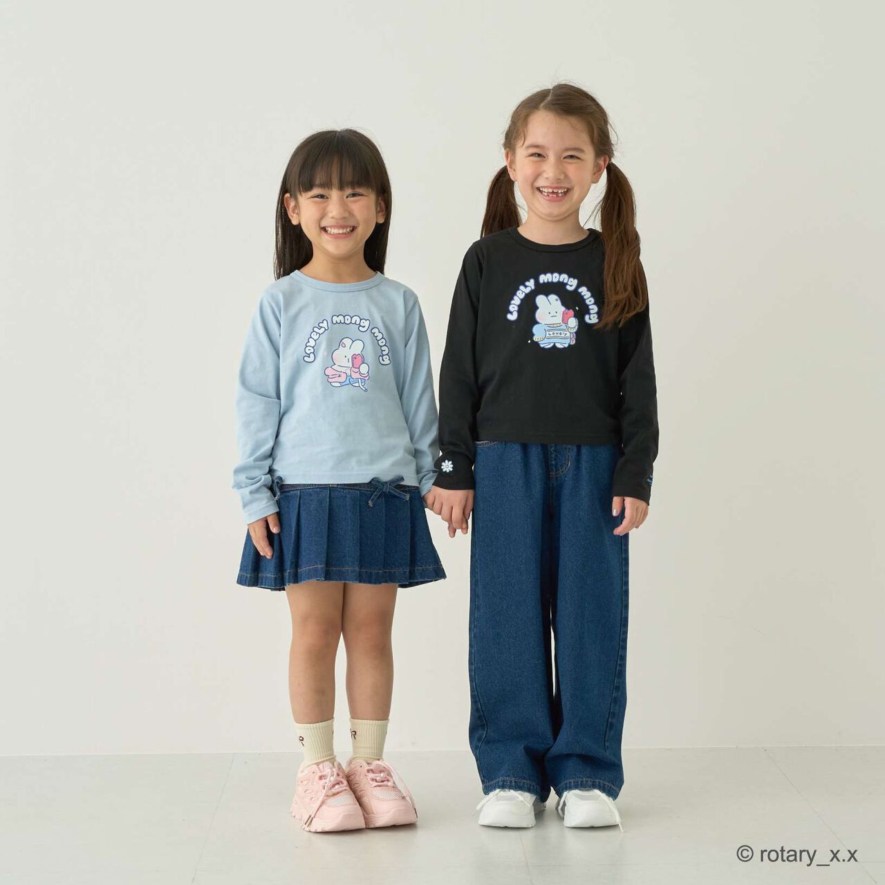 [Recommended for School] Back Ribbon Wide Pants for Girls [Kids' Clothing],Sax blue, large image number 5