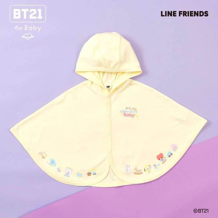 [BT21] Print & Embroidery Cape,, medium