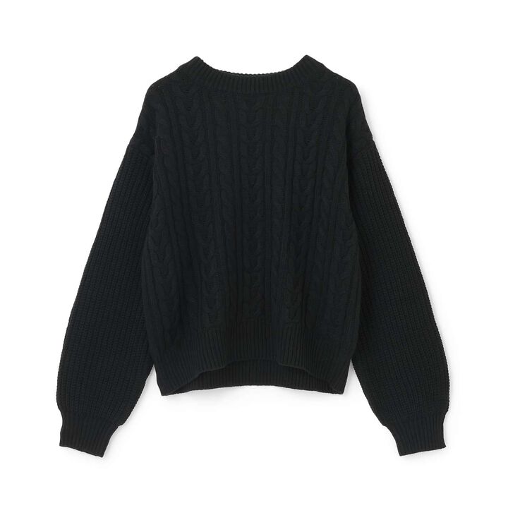 [GOOD PRICE] Cable Knit Pullover,Ivory, medium image number 9