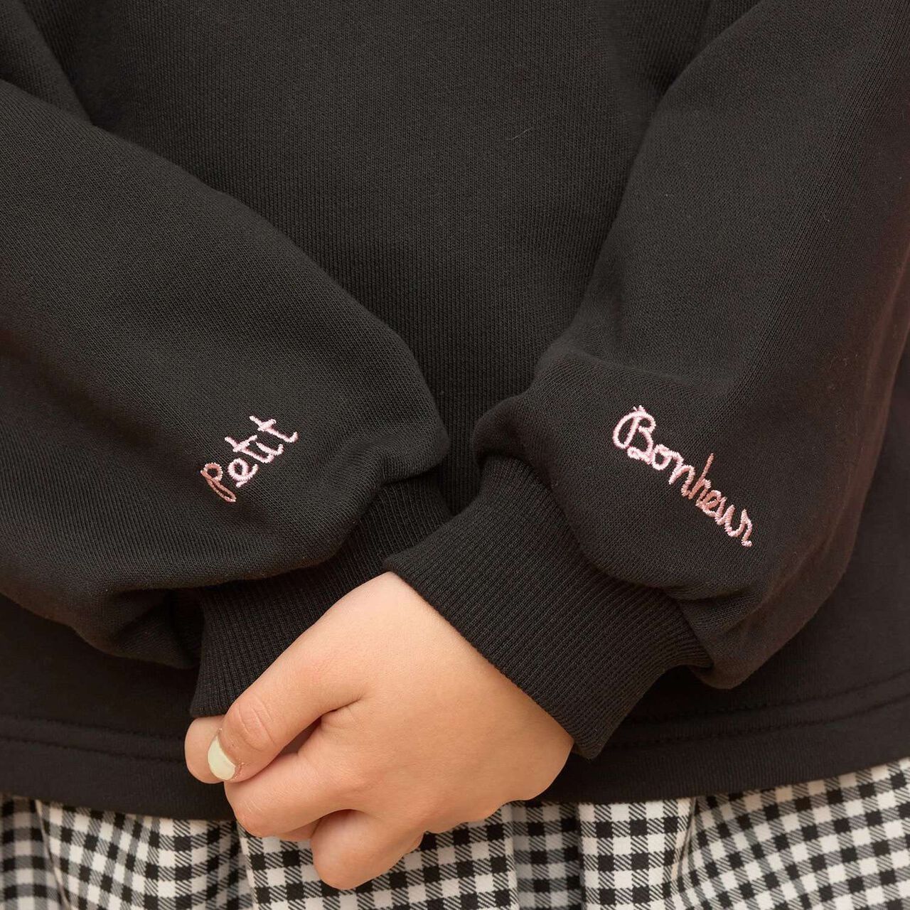 Quick-Dry Fleece Sweatshirt with Single-Point Embroidery,Smoke white, large image number 26