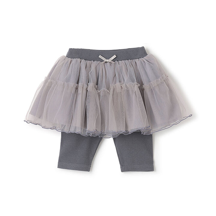 [Cool Touch] Tulle Skirt with 5-Minute Length Leggings,Light pink, medium image number 3