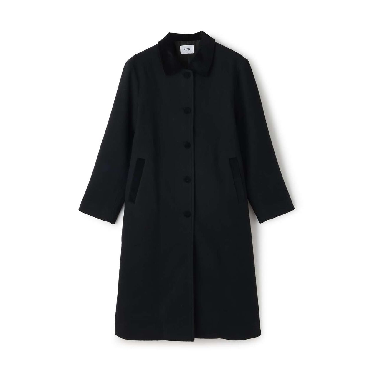 [Link] Double-Breasted Coat,Brown, large image number 5