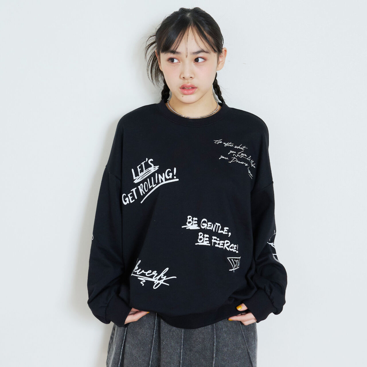 [LTXC/Cotton 100%] Graphic Pullover,Off white, large image number 5