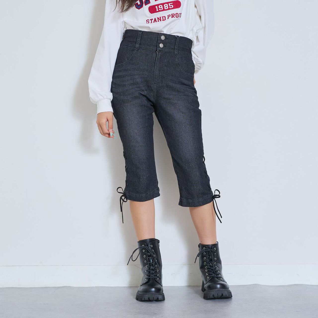 [LTXC] Effortless Style Capri Pants,Gray, large image number 0