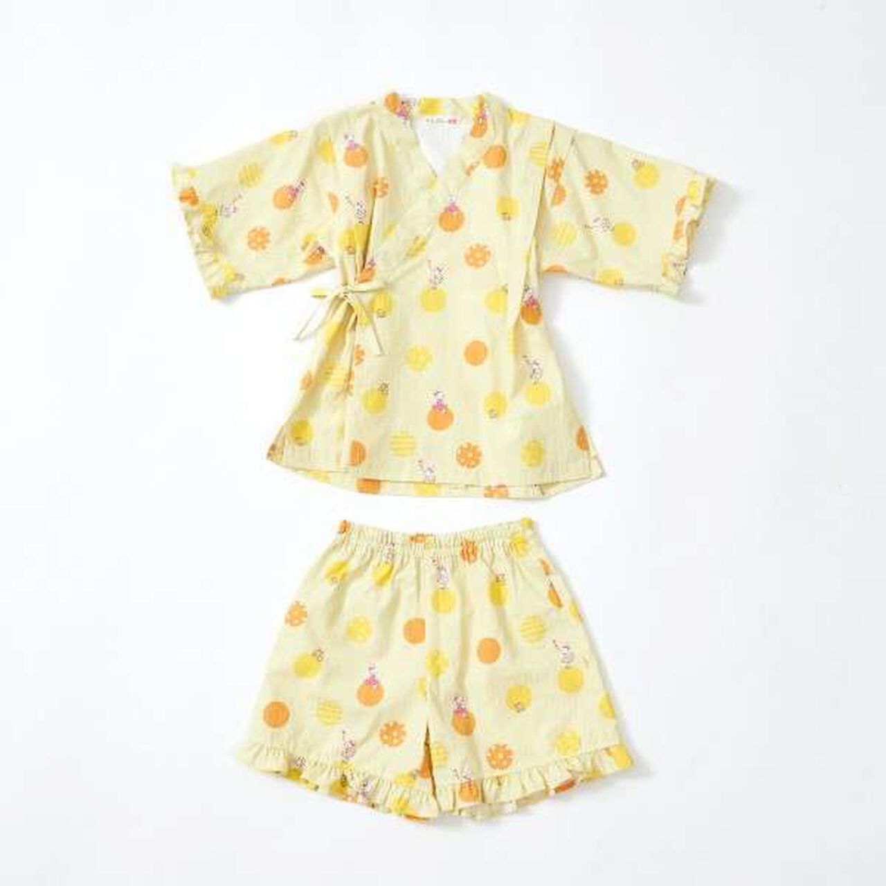 KP Polka Dot Pattern & Mimi-chan Jinbei,Yellow, large image number 4