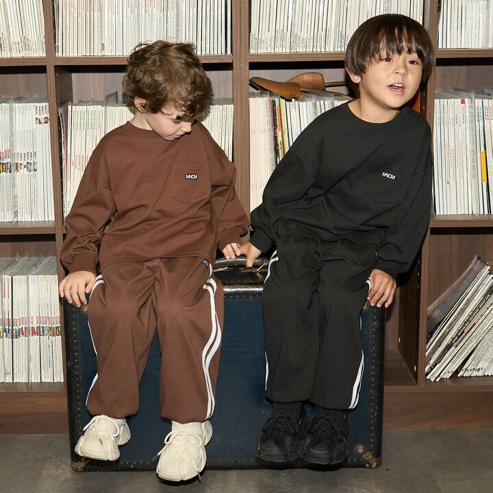 [MNCM] [Coordinatable Setup] Comfortable Jersey Fabric Pocket Big T-Shirt,Black, medium image number 40