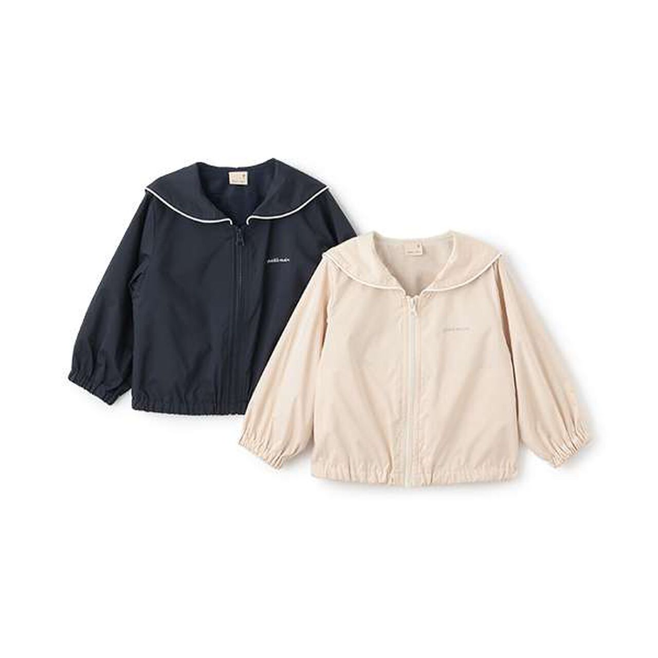 [Water-Repellent] Sailor Bomber Jacket (Kids),Pearl white, large image number 9