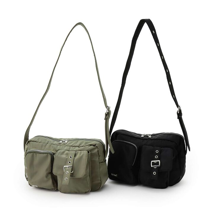 [LTXC] Eyelet Shoulder Bag,Black, medium image number 8