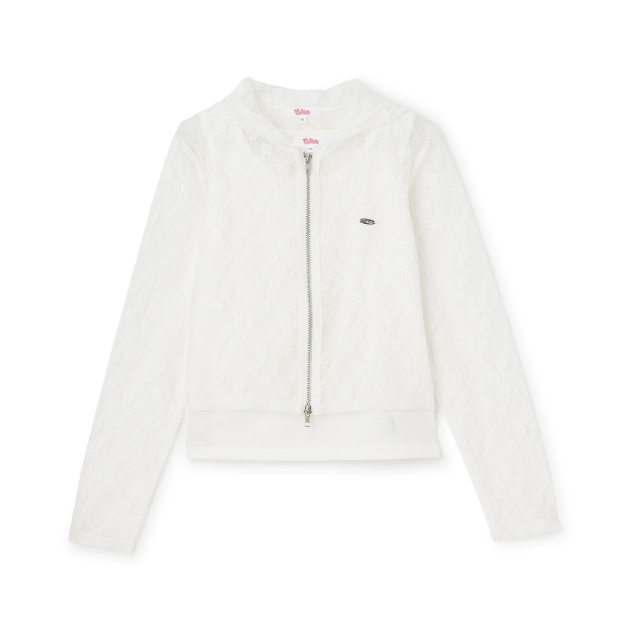 Lace Hoodie + Tank Top Set,Black, large image number 11