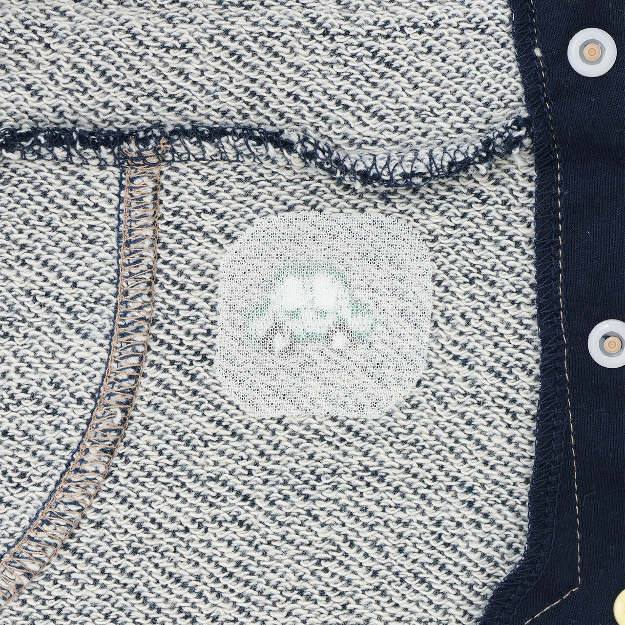 All-Over Embroidered Collared Coverall,Smoke white, large image number 13