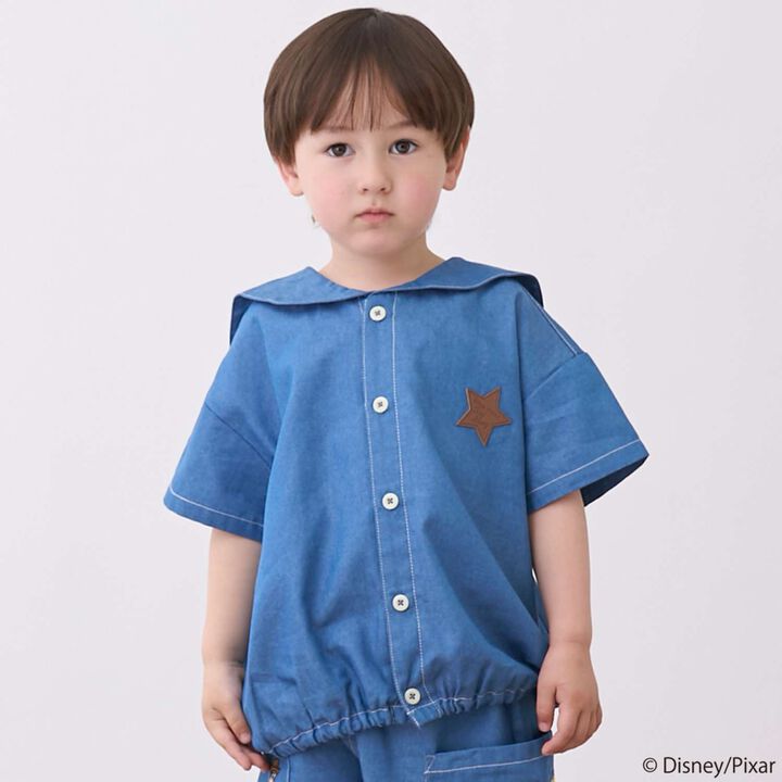 [Disney/Pixar] TOY STORY 水手風短袖襯衫,海軍藍, medium image number 0
