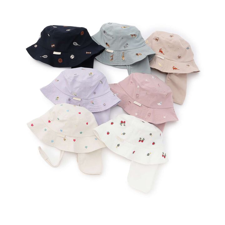 [Heat-Resistant] Embroidered Bucket Hat,Light pink, medium image number 24