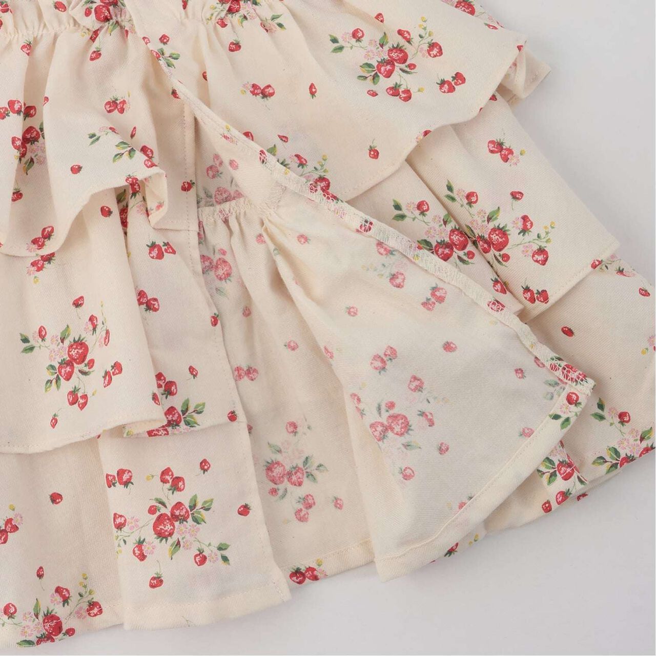 Wild Strawberry First Dress Set [Organic] [Made in Japan],Pearl white, large image number 12