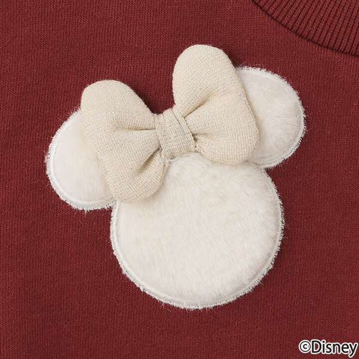 [Disney] Fur Motif Sweatshirt,Light pink, medium image number 7