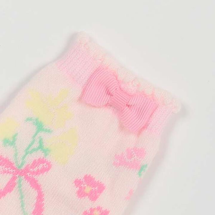 Sweet Pea Pattern Socks [Made in Japan],Light pink, medium image number 1