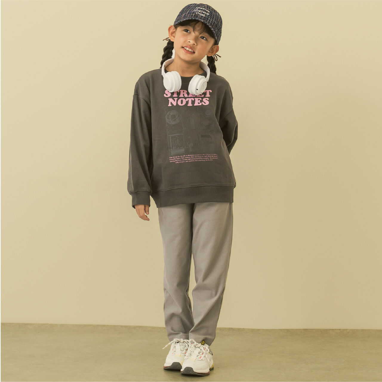 [D Select] Checkered Logo Embroidery Cap,Navy, large image number 8