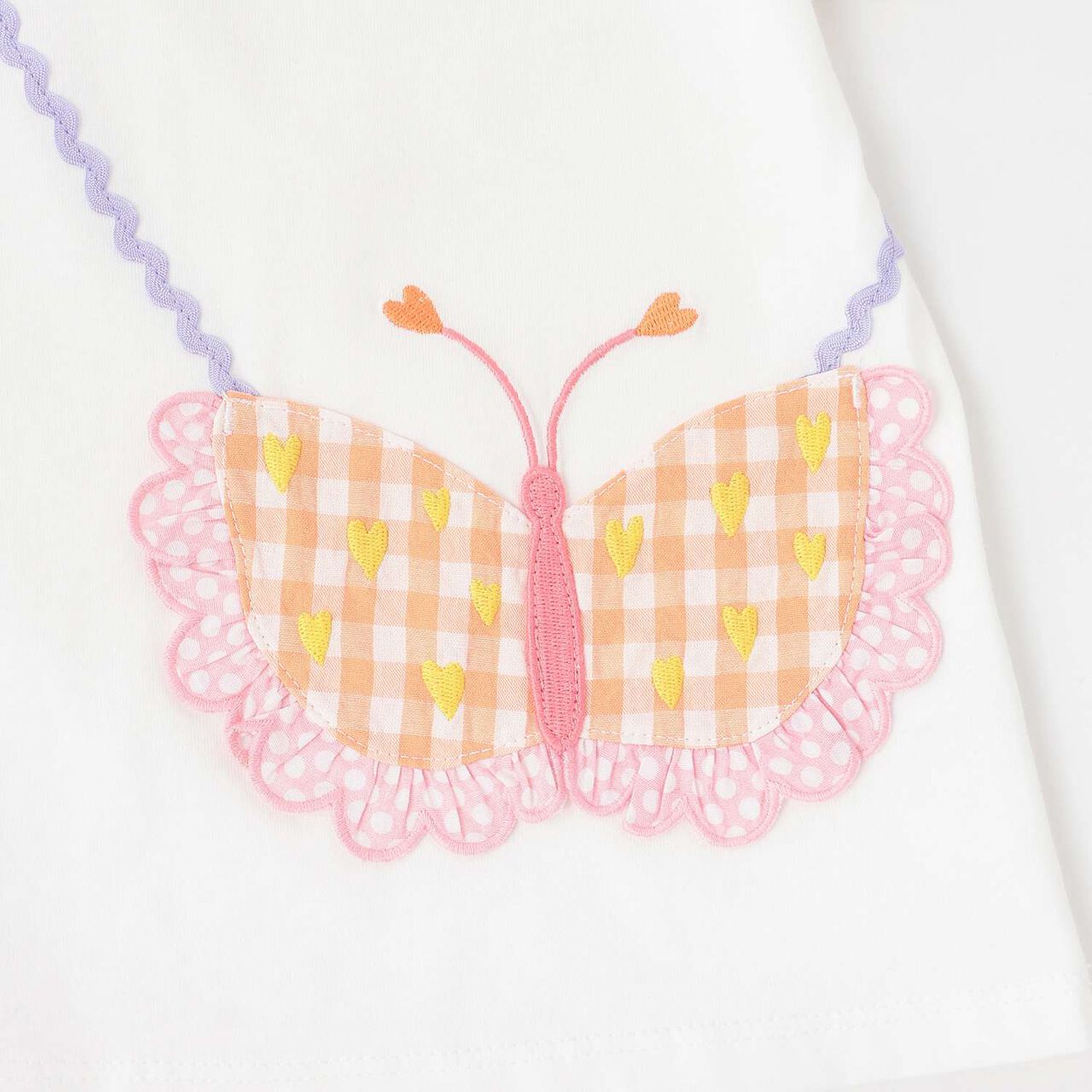 Butterfly Small Shoulder Bag T-Shirt,Lavender, large image number 6