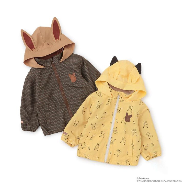 [Monpoke] Ear-Detail Windbreaker,Yellow, medium image number 11
