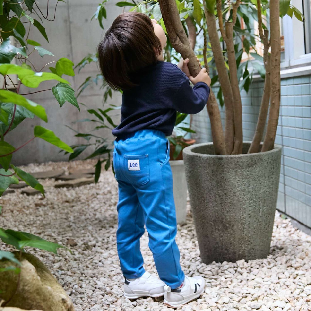 [Lee] Relaxed Cut Leggings,Green, large image number 1