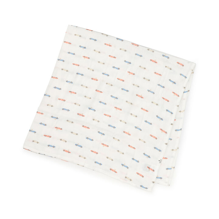Gauze Swaddle,Blue, medium image number 0