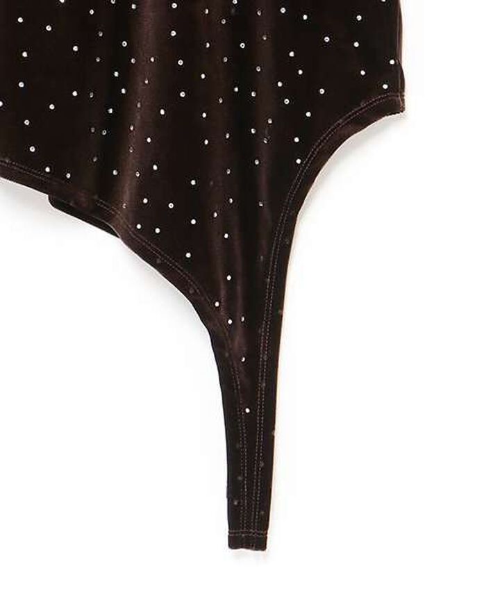 Velour Sequin Pullover,Blue gray, medium image number 8