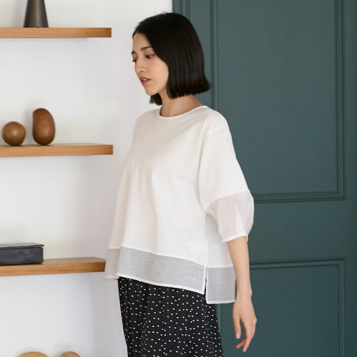 Lantern Sleeve Pullover,Turquoise, medium image number 2