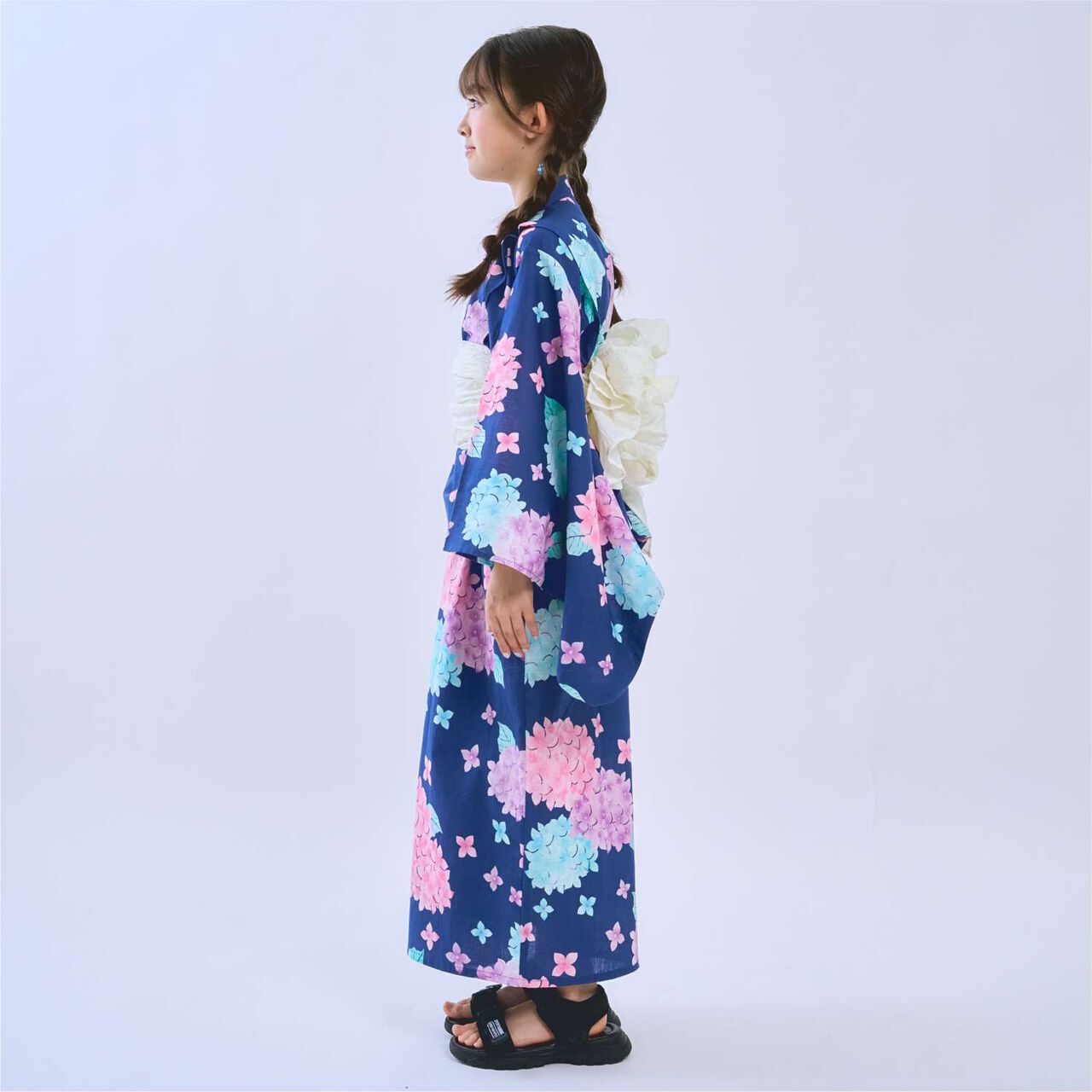 [Yukata] One-Piece Yukata Dress,Pearl white, large image number 6