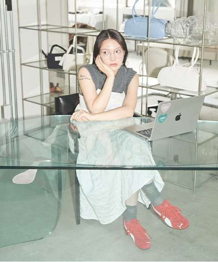 Flower Jacquard Camisole One-Piece Dress,Black, medium image number 1