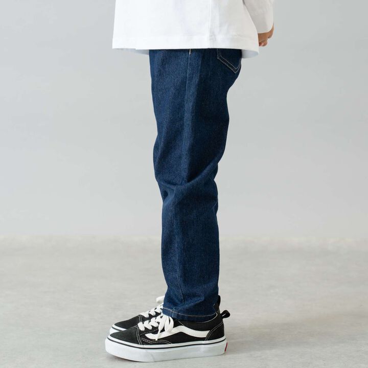 Denim Slim Straight Pants,Gray, medium image number 2