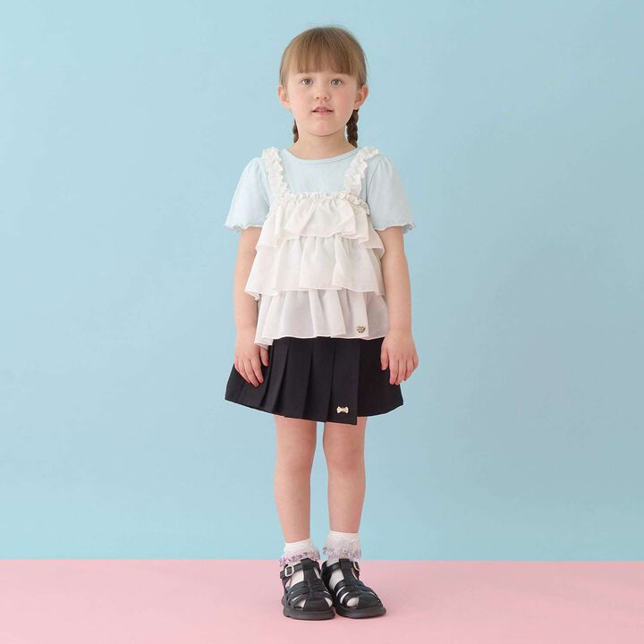 [Either Way Is Fine] UV Protection & Cool Touch Tiered Camisole Docking T-Shirt [Kids Girls],Mint, medium image number 27