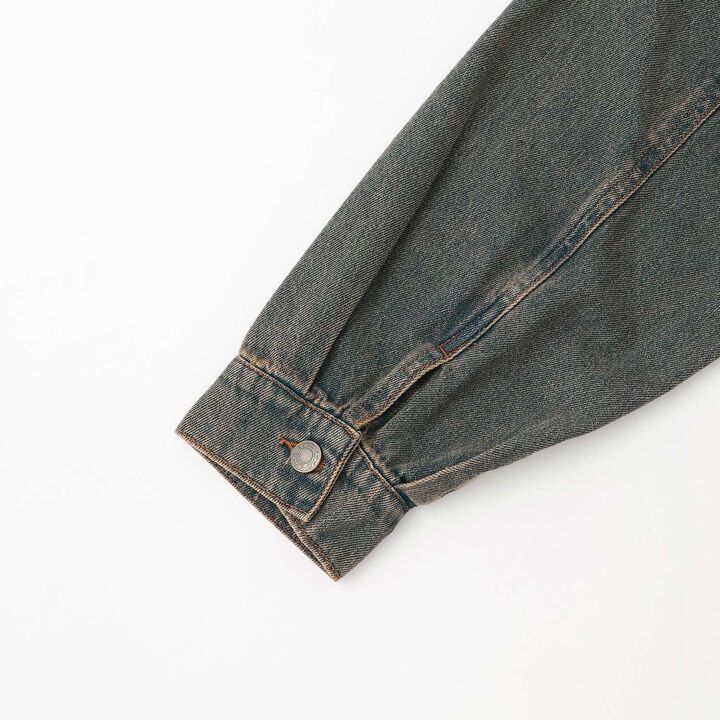 Cropped Denim Jacket,Navy, medium image number 11