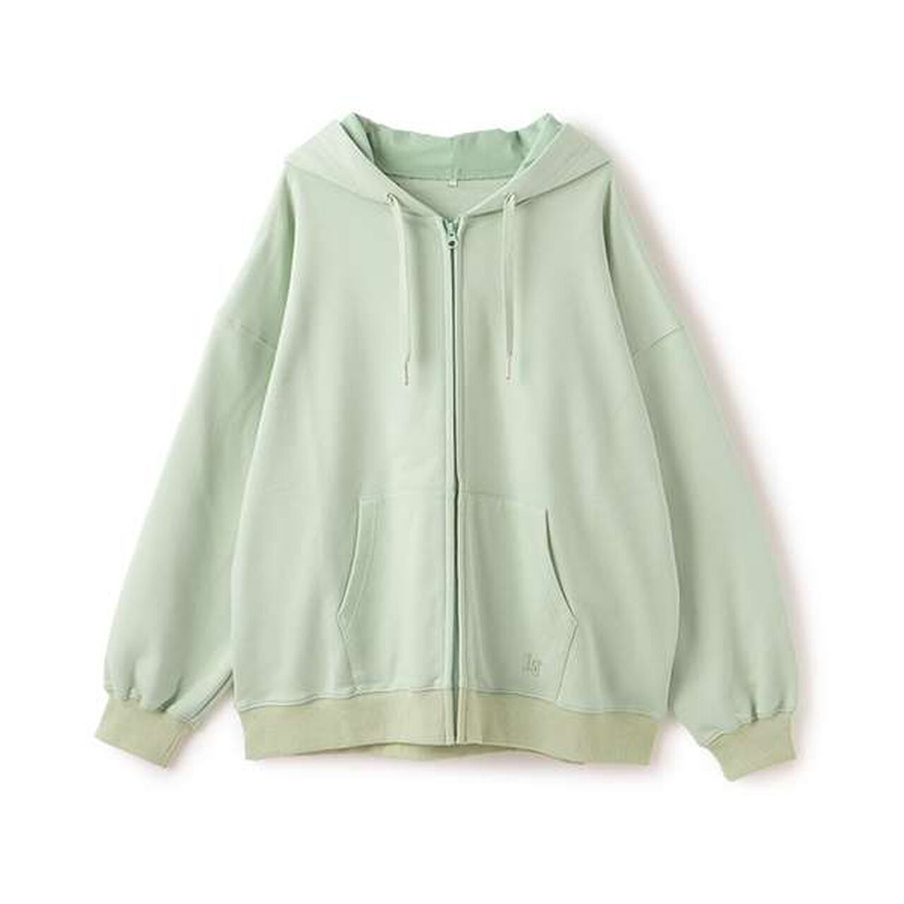 Basic Wool Lined C100% Zip Parka,Emerald green, large image number 0