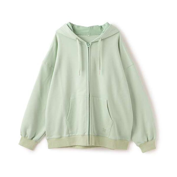 Basic Wool Lined C100% Zip Parka,Emerald green, medium image number 0