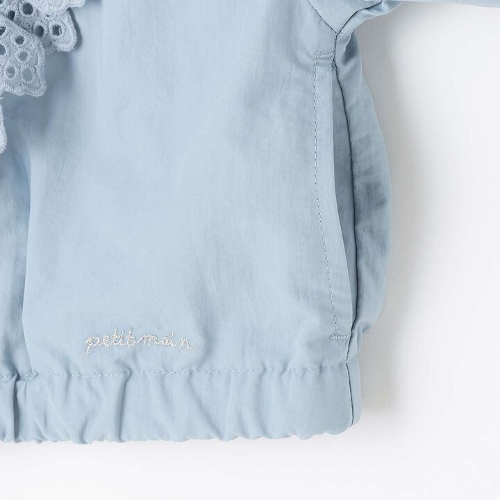 Lace Frill Bomber Jacket,Light pink, medium image number 9