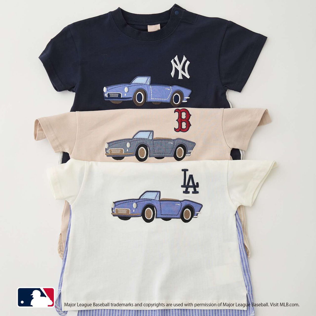 [MLB] Car Appliqu&eacute; T-Shirt,Light beige, large image number 23