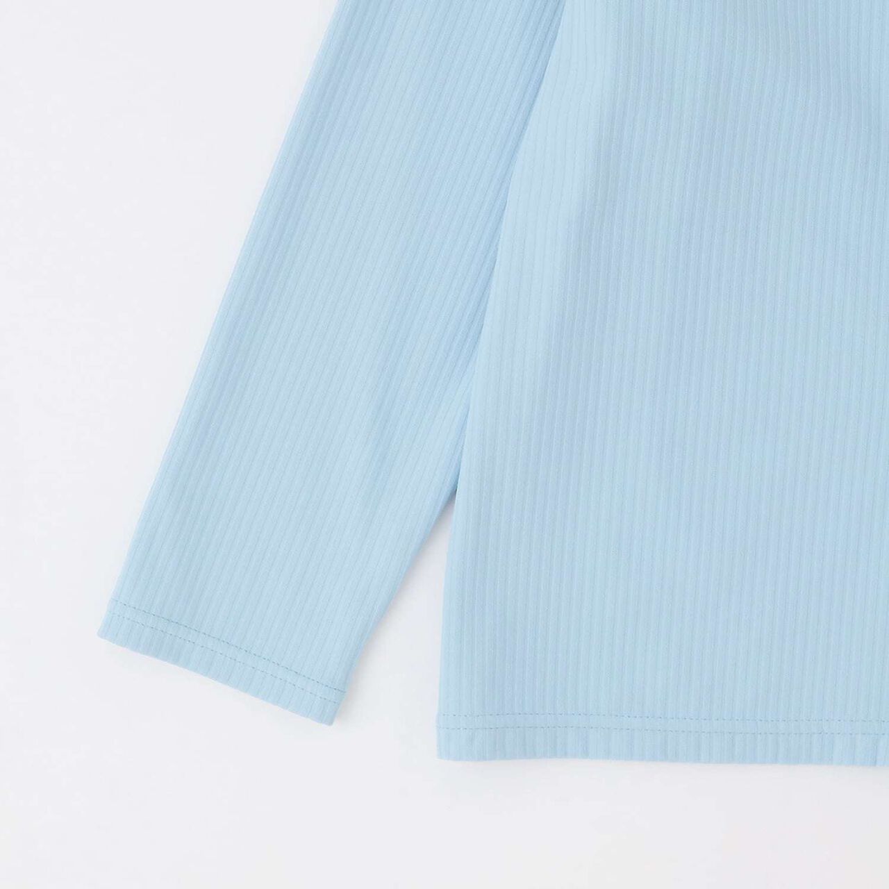 [SWIM] [UV Protection] Rash Guard Cardigan with Ribbon,Sax blue, large image number 7