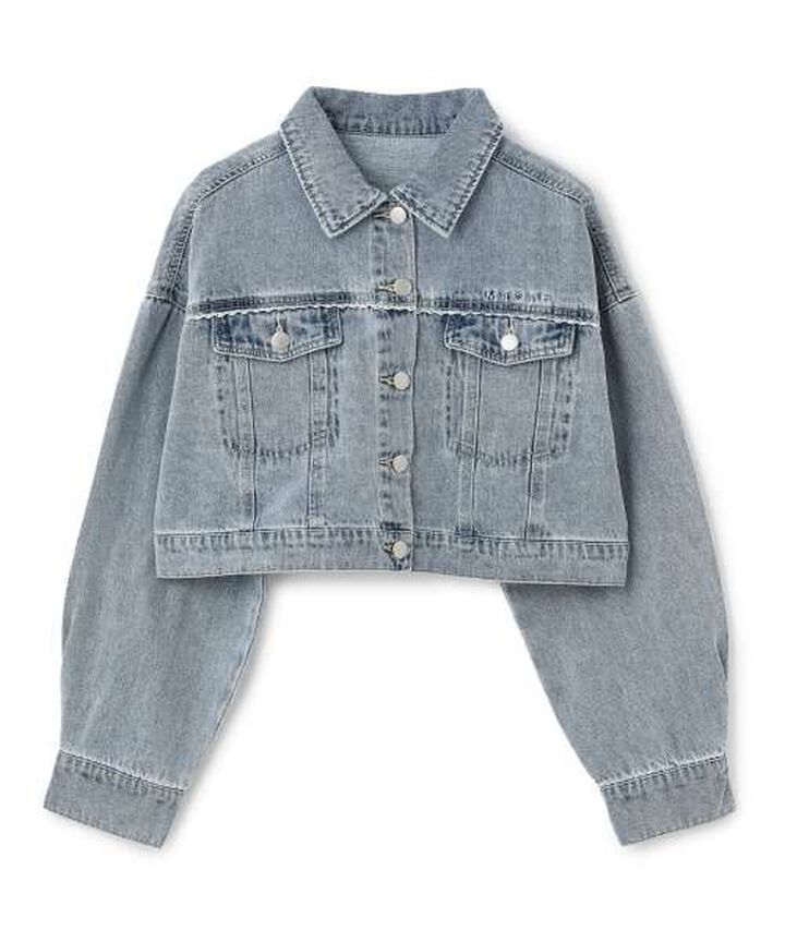 Motif Logo Denim Jacket,, medium