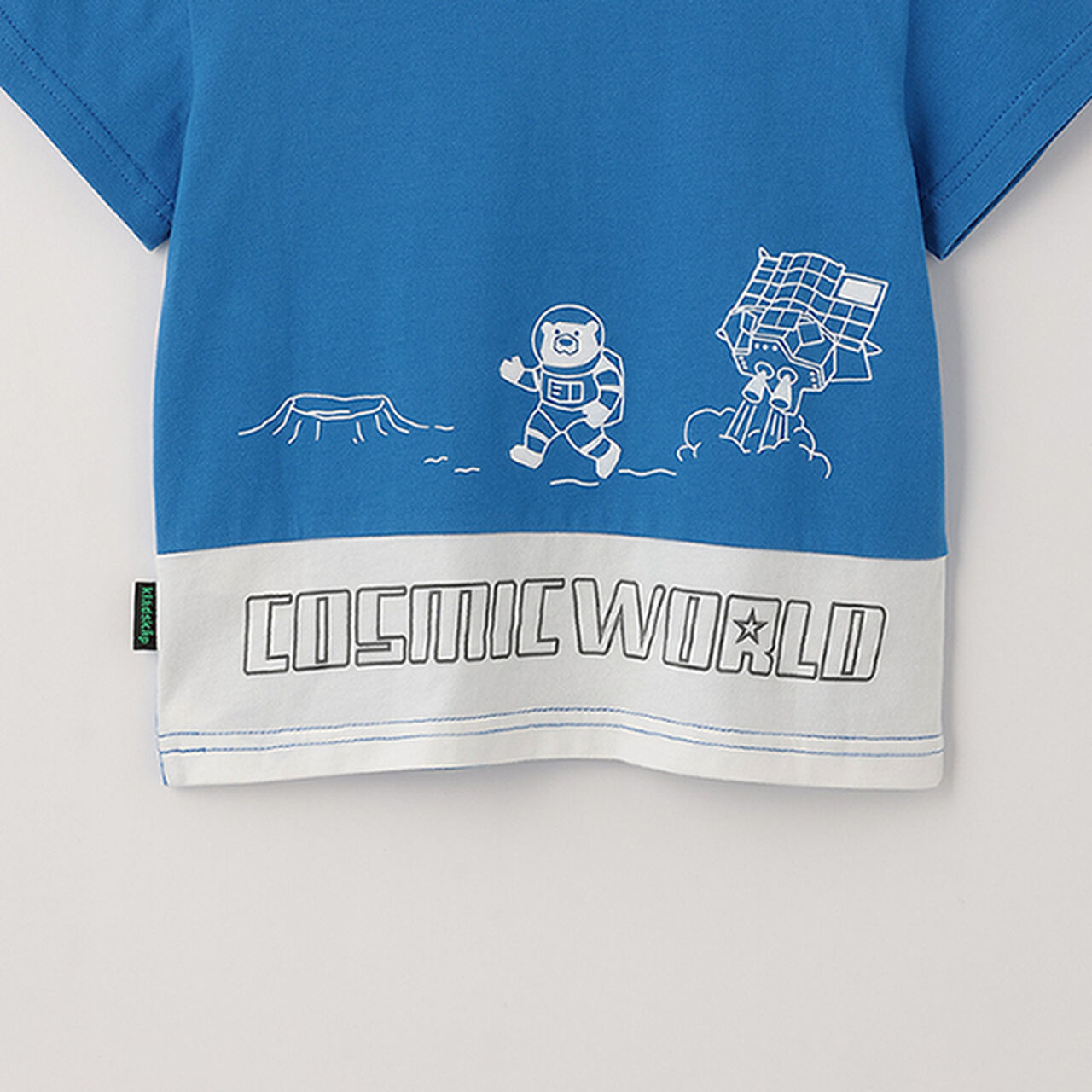 Chest Pocket Short Sleeve T-Shirt [JAXA LABEL],Blue, large image number 8