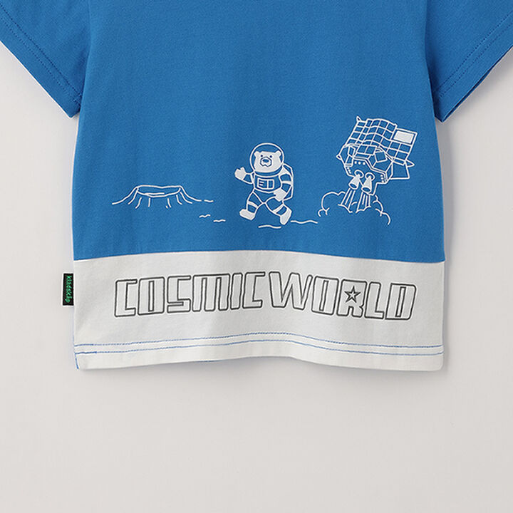 Chest Pocket Short Sleeve T-Shirt [JAXA LABEL],Blue, medium image number 8